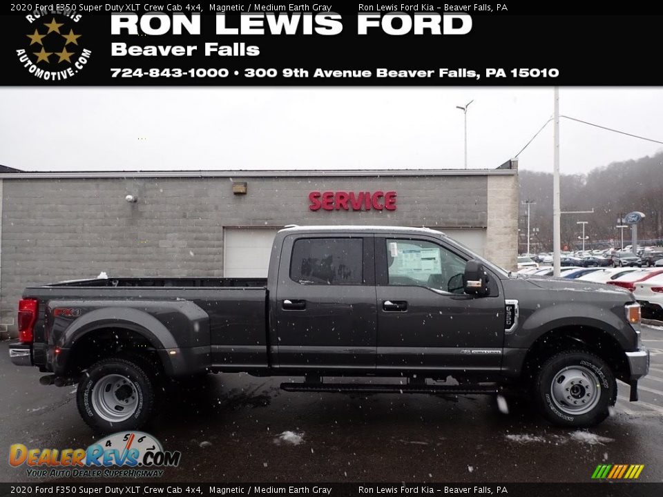 2020 Ford F350 Super Duty XLT Crew Cab 4x4 Magnetic / Medium Earth Gray Photo #1