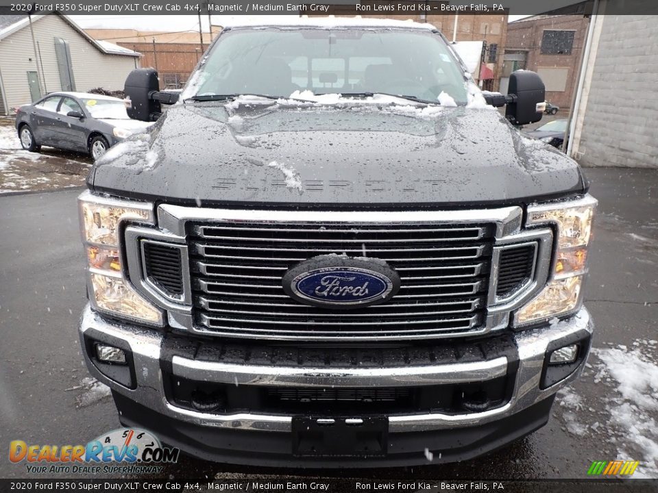 2020 Ford F350 Super Duty XLT Crew Cab 4x4 Magnetic / Medium Earth Gray Photo #7