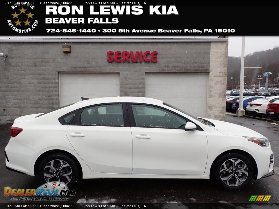 2020 Kia Forte LXS Clear White / Black Photo #1