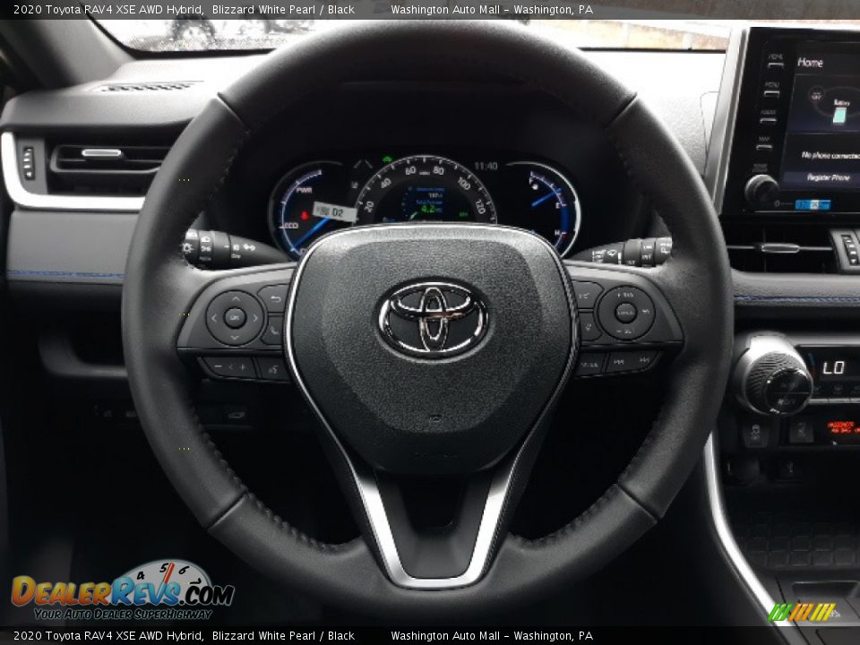 2020 Toyota RAV4 XSE AWD Hybrid Blizzard White Pearl / Black Photo #4