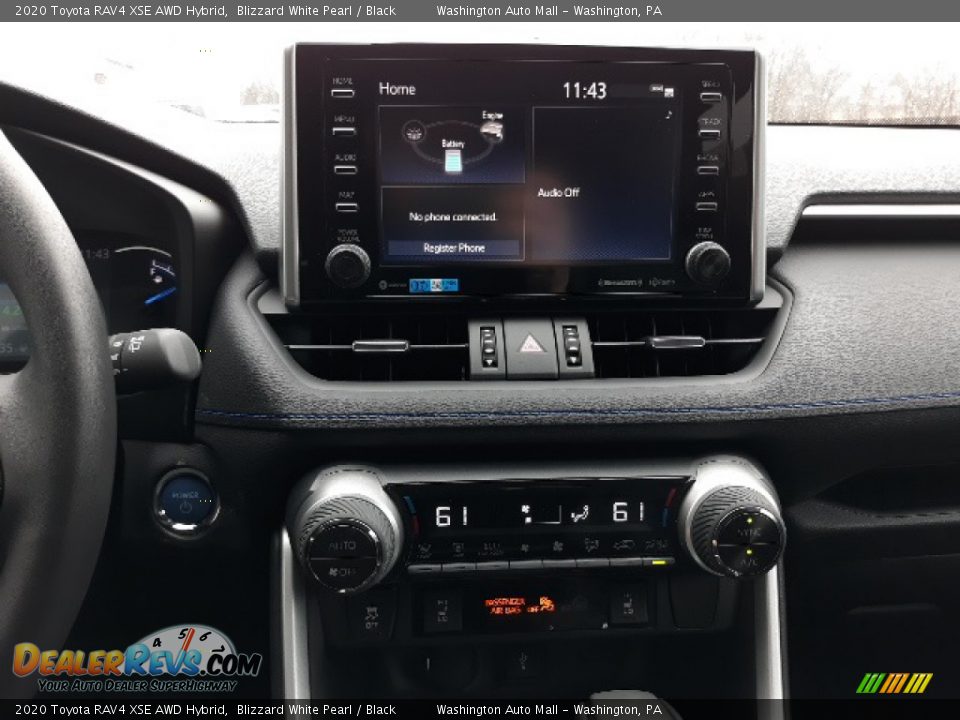 2020 Toyota RAV4 XSE AWD Hybrid Blizzard White Pearl / Black Photo #11
