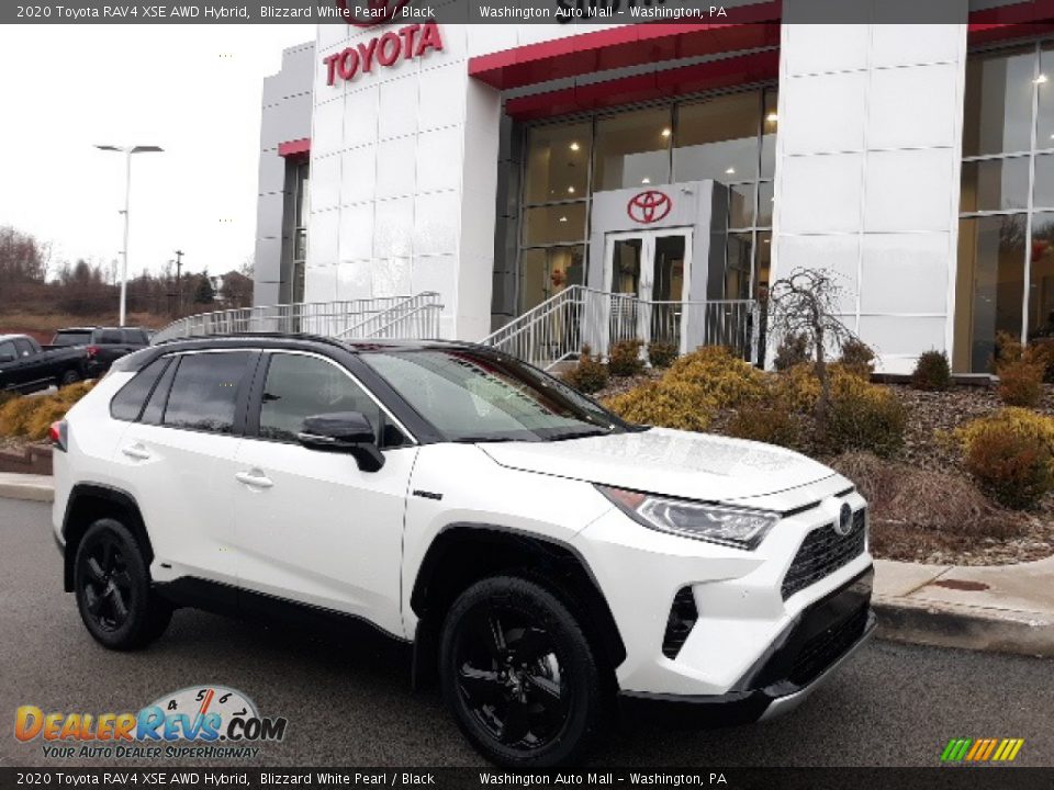 2020 Toyota RAV4 XSE AWD Hybrid Blizzard White Pearl / Black Photo #1