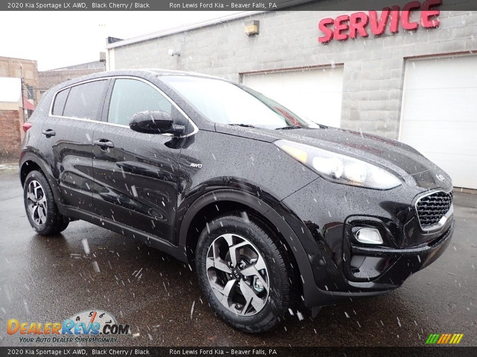 2020 Kia Sportage LX AWD Black Cherry / Black Photo #9