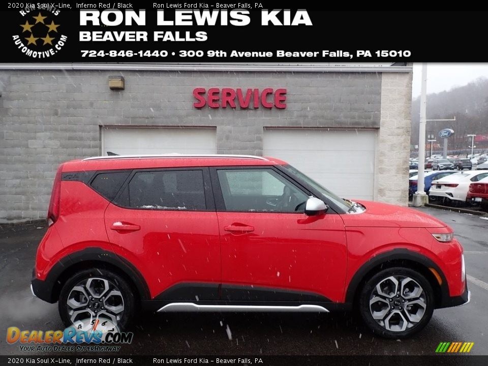 2020 Kia Soul X-Line Inferno Red / Black Photo #1