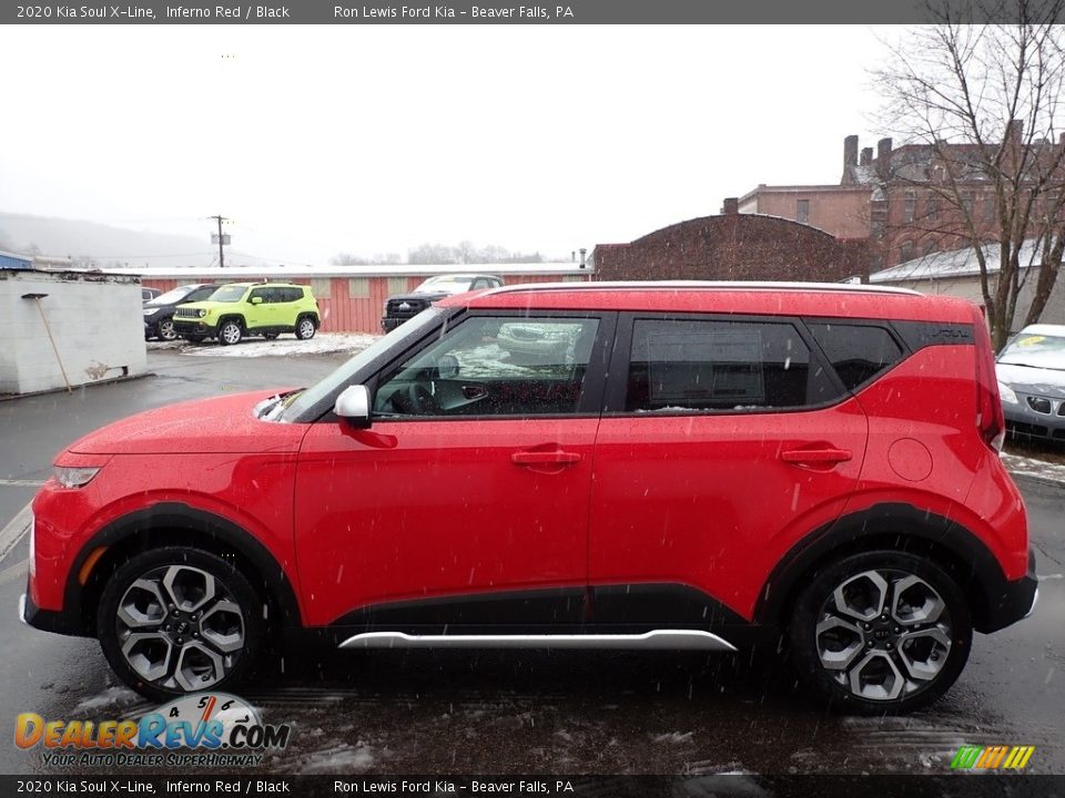 2020 Kia Soul X-Line Inferno Red / Black Photo #6