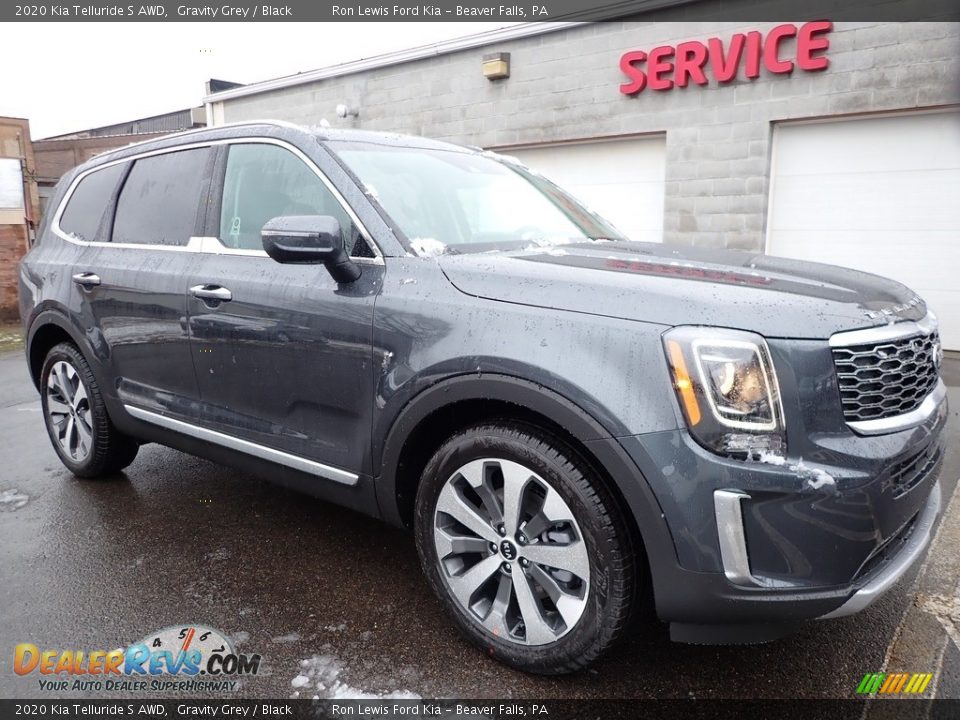 2020 Kia Telluride S AWD Gravity Grey / Black Photo #9