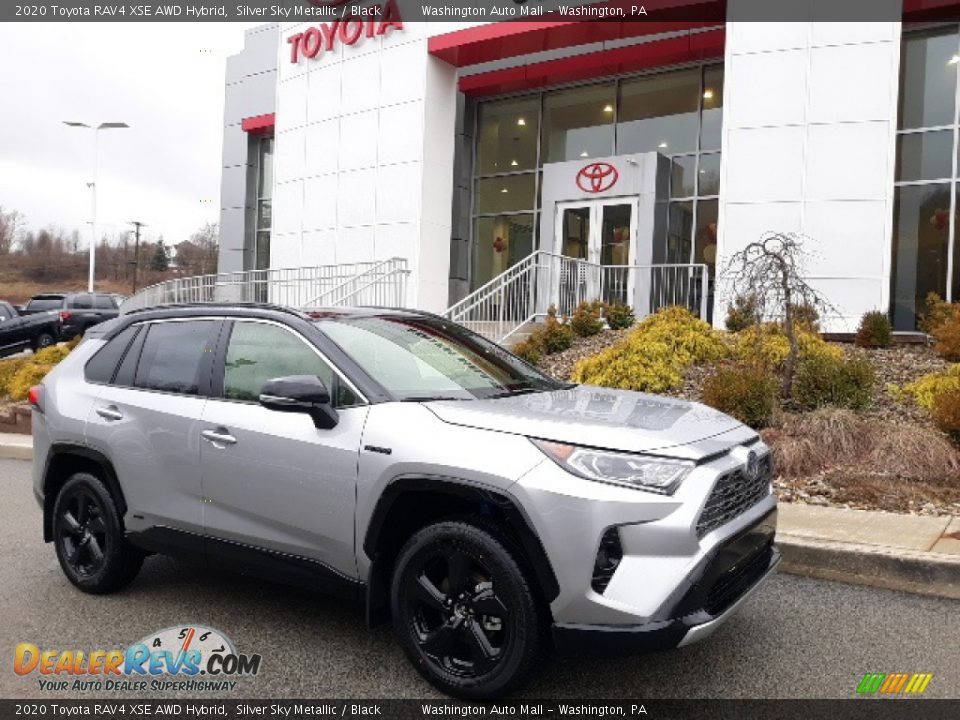 2020 Toyota RAV4 XSE AWD Hybrid Silver Sky Metallic / Black Photo #1