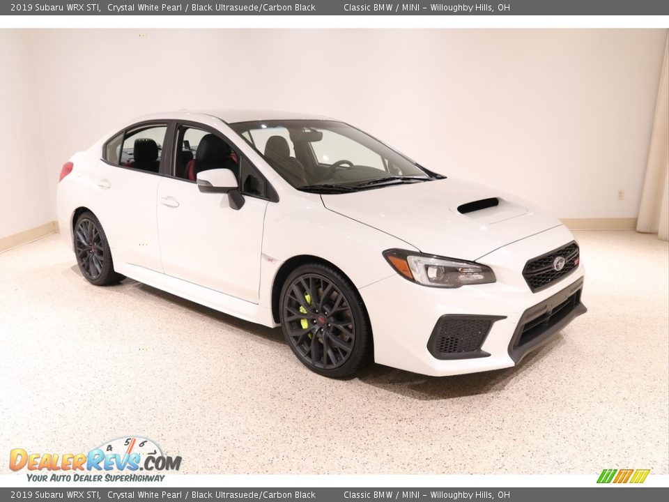 2019 Subaru WRX STI Crystal White Pearl / Black Ultrasuede/Carbon Black Photo #1