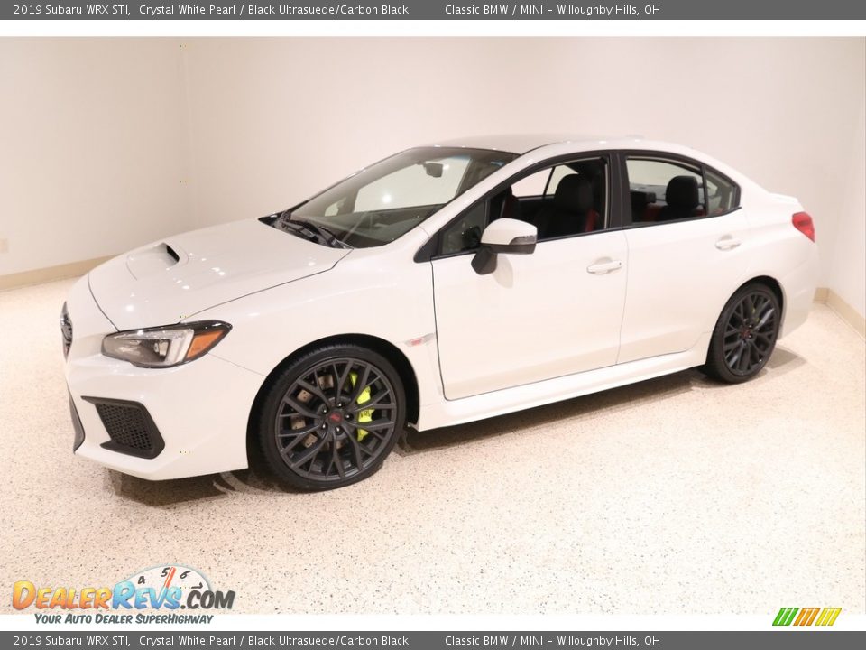 2019 Subaru WRX STI Crystal White Pearl / Black Ultrasuede/Carbon Black Photo #3