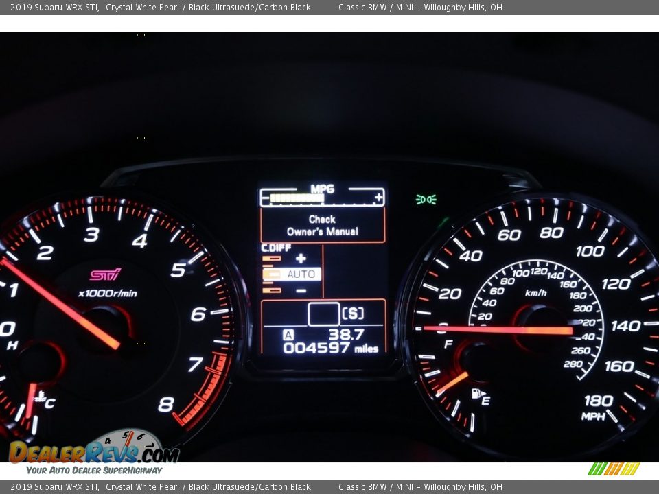 2019 Subaru WRX STI Gauges Photo #7