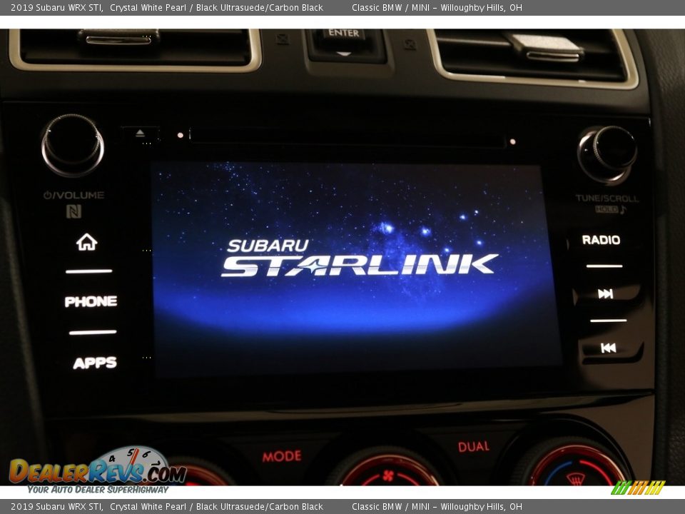 2019 Subaru WRX STI Crystal White Pearl / Black Ultrasuede/Carbon Black Photo #10