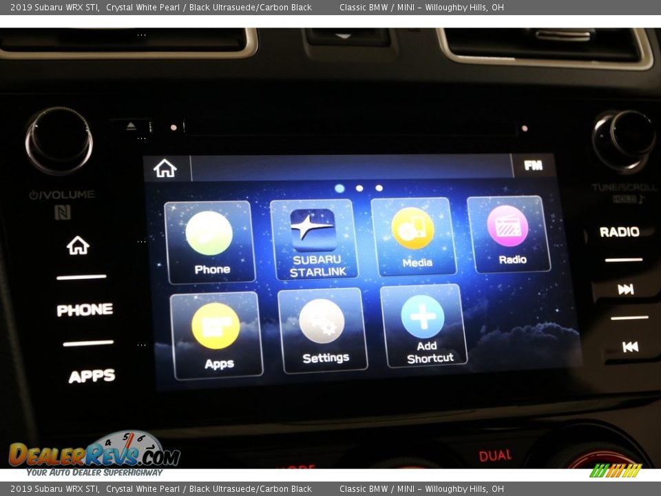 2019 Subaru WRX STI Crystal White Pearl / Black Ultrasuede/Carbon Black Photo #11