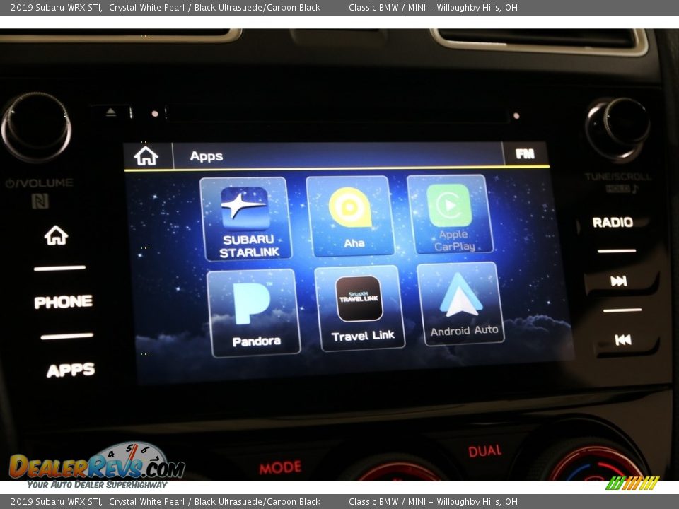 2019 Subaru WRX STI Crystal White Pearl / Black Ultrasuede/Carbon Black Photo #13