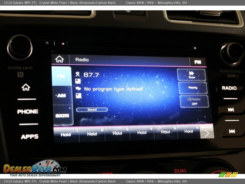 2019 Subaru WRX STI Crystal White Pearl / Black Ultrasuede/Carbon Black Photo #14