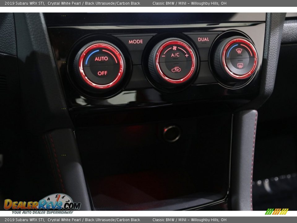 2019 Subaru WRX STI Crystal White Pearl / Black Ultrasuede/Carbon Black Photo #16