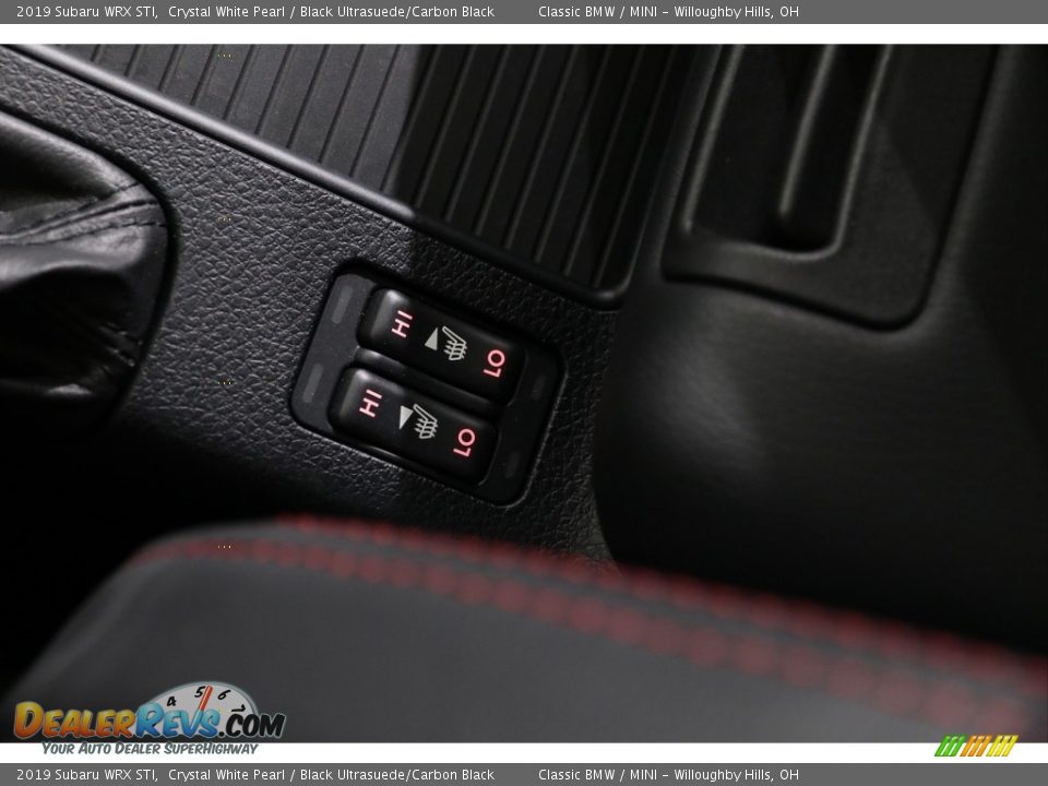 2019 Subaru WRX STI Crystal White Pearl / Black Ultrasuede/Carbon Black Photo #20