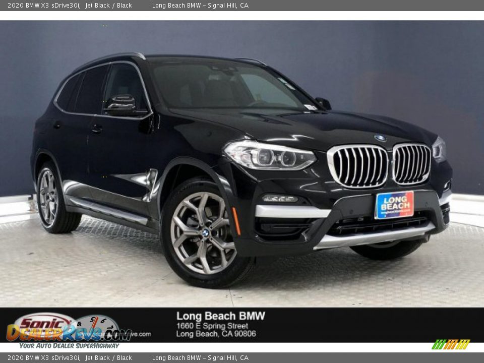2020 BMW X3 sDrive30i Jet Black / Black Photo #1