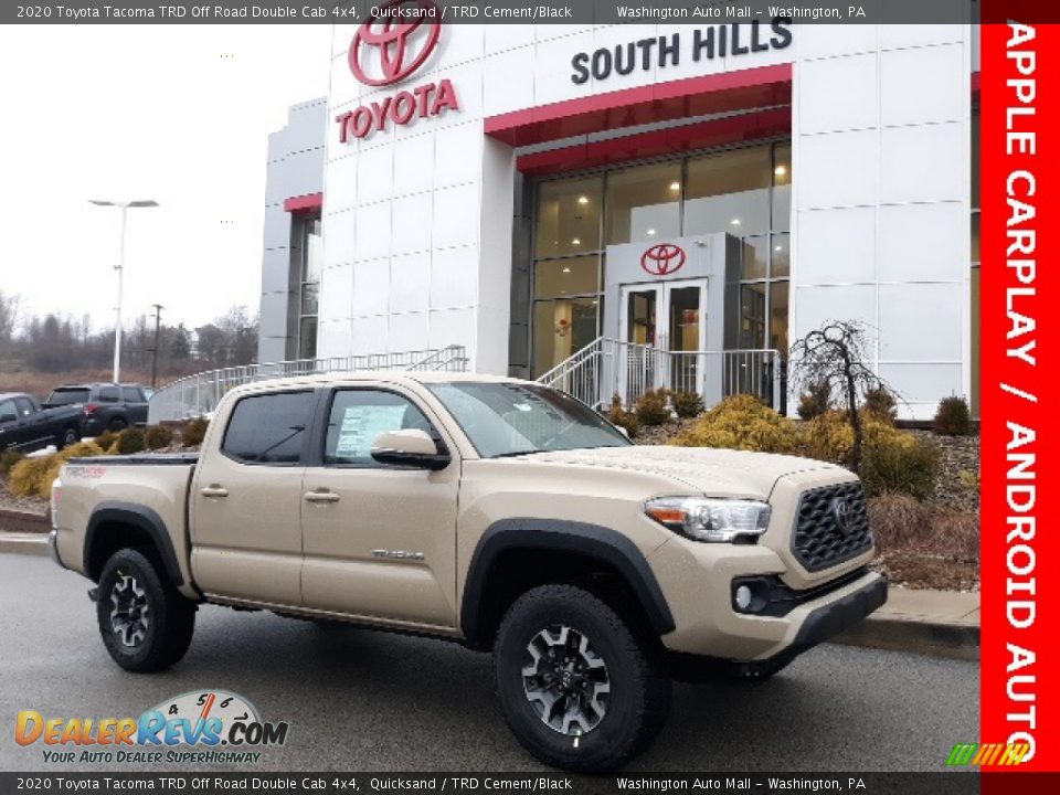 2020 Toyota Tacoma TRD Off Road Double Cab 4x4 Quicksand / TRD Cement/Black Photo #1