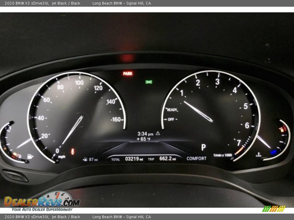 2020 BMW X3 sDrive30i Jet Black / Black Photo #16