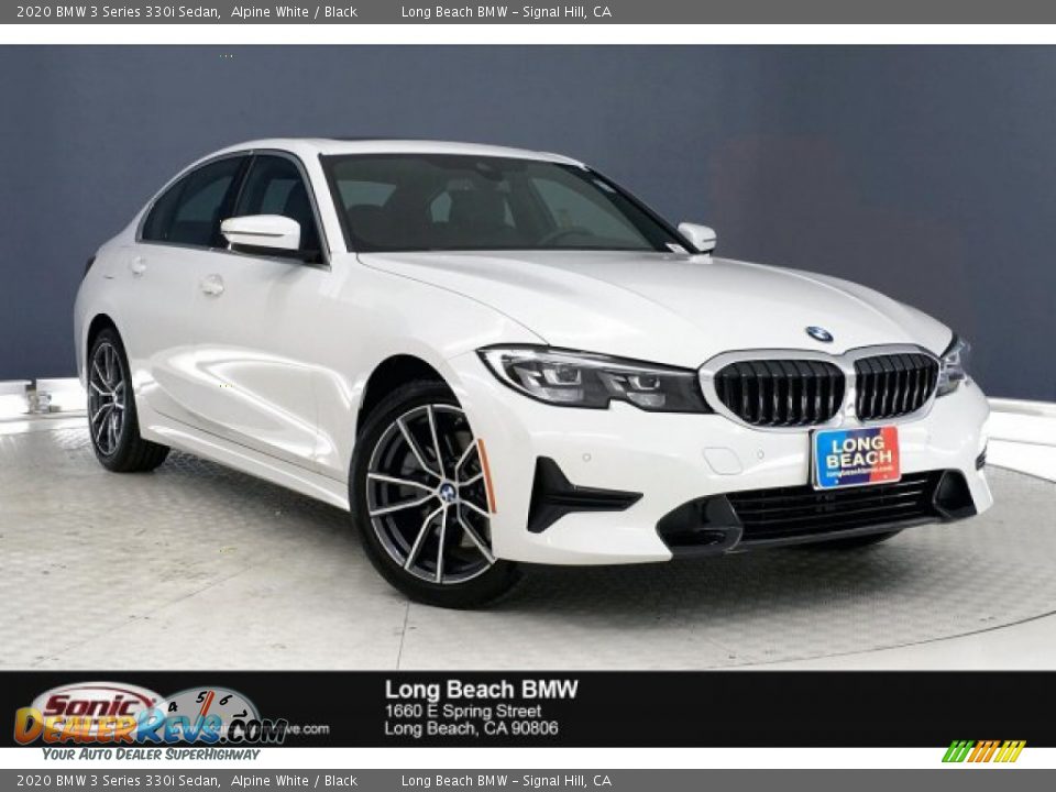 2020 BMW 3 Series 330i Sedan Alpine White / Black Photo #1