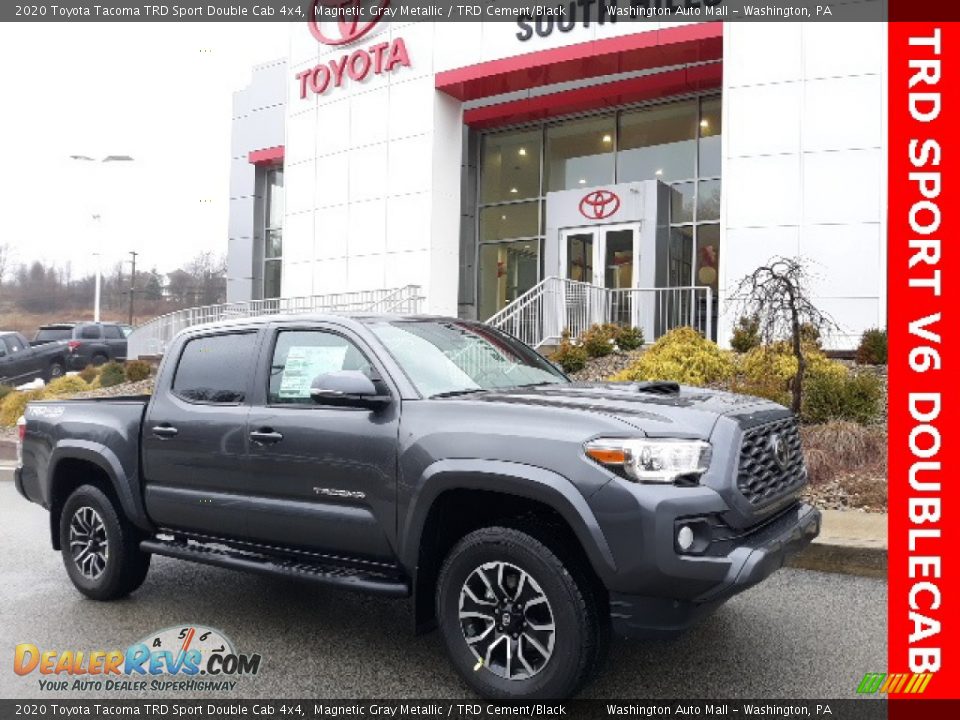 2020 Toyota Tacoma TRD Sport Double Cab 4x4 Magnetic Gray Metallic / TRD Cement/Black Photo #1