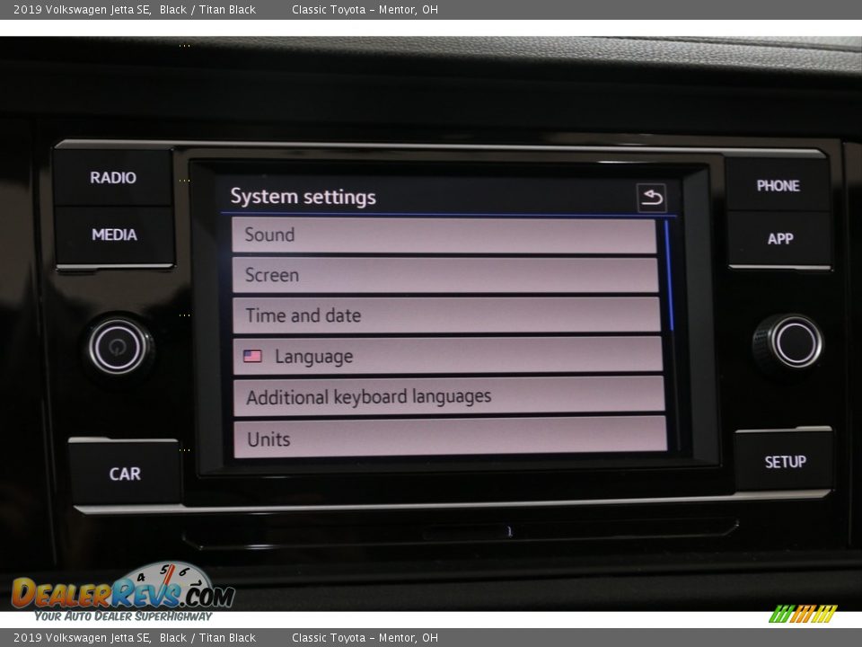 2019 Volkswagen Jetta SE Black / Titan Black Photo #14