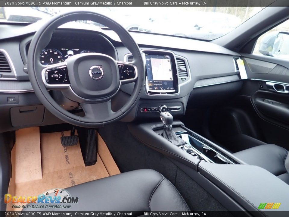 2020 Volvo XC90 T5 AWD Momentum Osmium Gray Metallic / Charcoal Photo #10