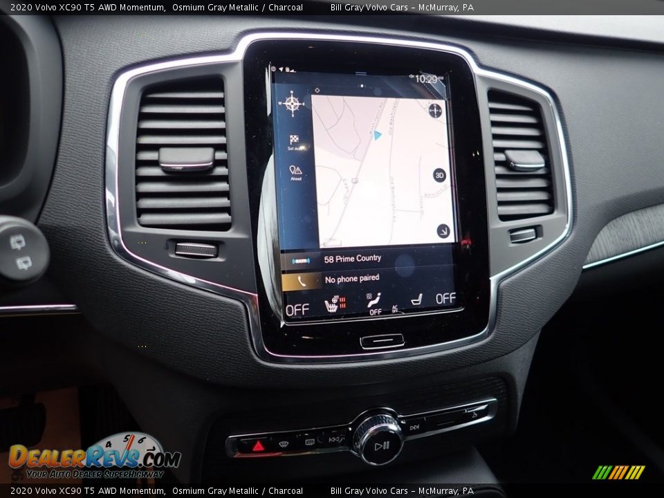 2020 Volvo XC90 T5 AWD Momentum Osmium Gray Metallic / Charcoal Photo #14
