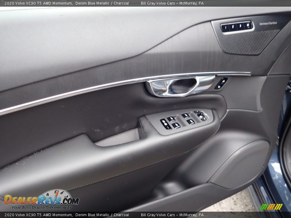 2020 Volvo XC90 T5 AWD Momentum Denim Blue Metallic / Charcoal Photo #11