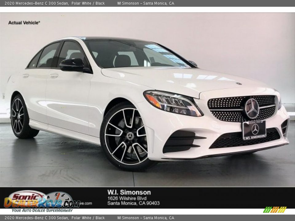 2020 Mercedes-Benz C 300 Sedan Polar White / Black Photo #1