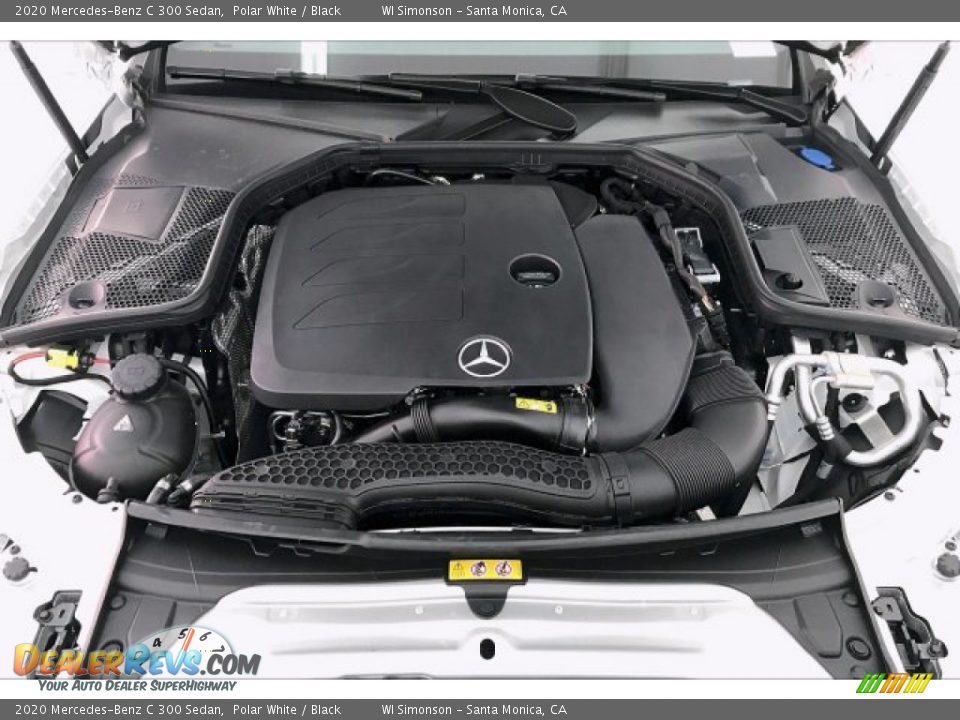 2020 Mercedes-Benz C 300 Sedan Polar White / Black Photo #8