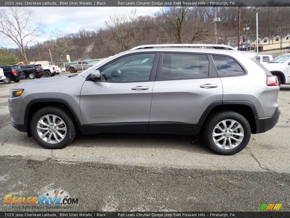 2020 Jeep Cherokee Latitude Billet Silver Metallic / Black Photo #7