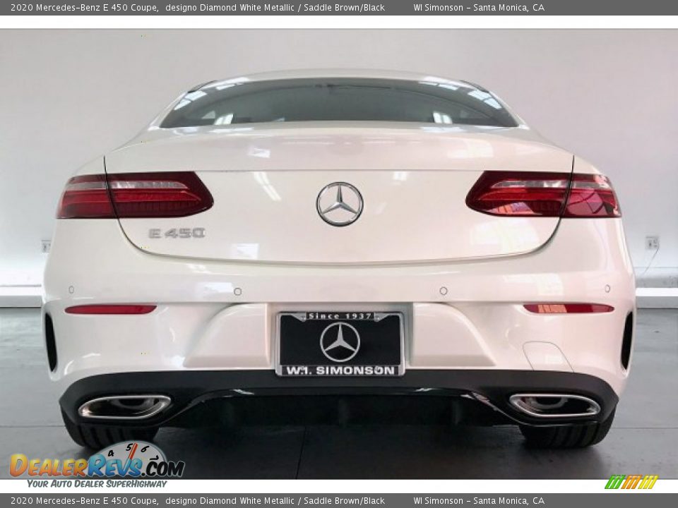 2020 Mercedes-Benz E 450 Coupe designo Diamond White Metallic / Saddle Brown/Black Photo #3