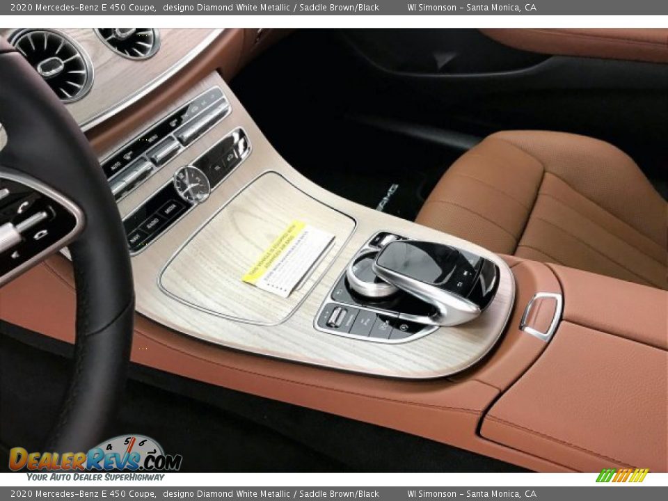 2020 Mercedes-Benz E 450 Coupe designo Diamond White Metallic / Saddle Brown/Black Photo #7