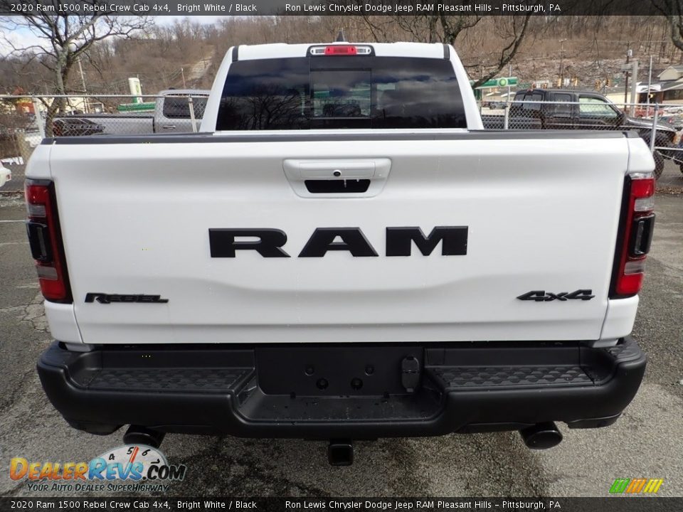 2020 Ram 1500 Rebel Crew Cab 4x4 Bright White / Black Photo #6