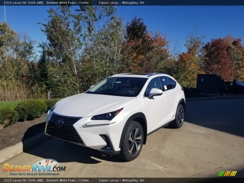 2020 Lexus NX 300h AWD Eminent White Pearl / Creme Photo #1