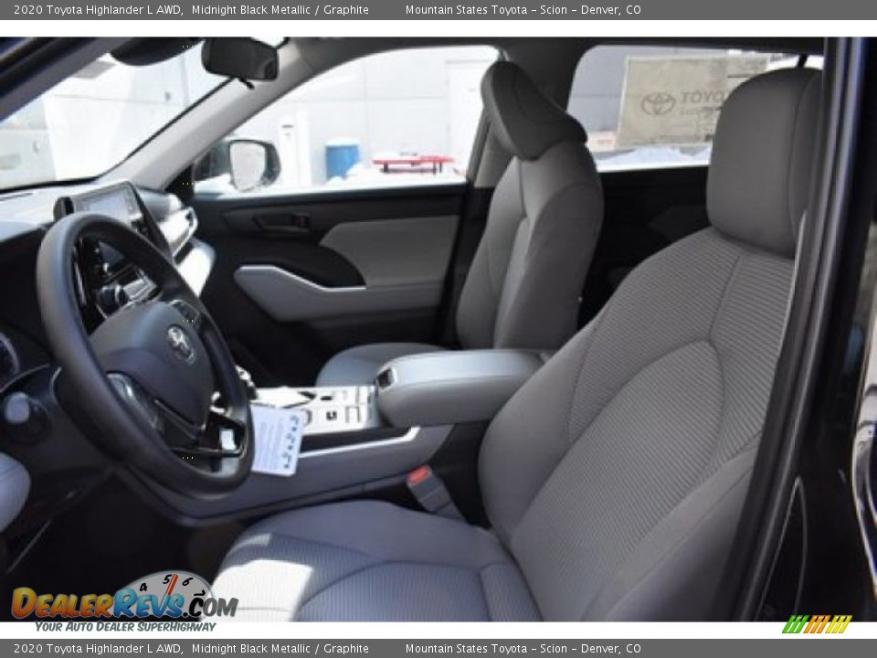 2020 Toyota Highlander L AWD Midnight Black Metallic / Graphite Photo #6