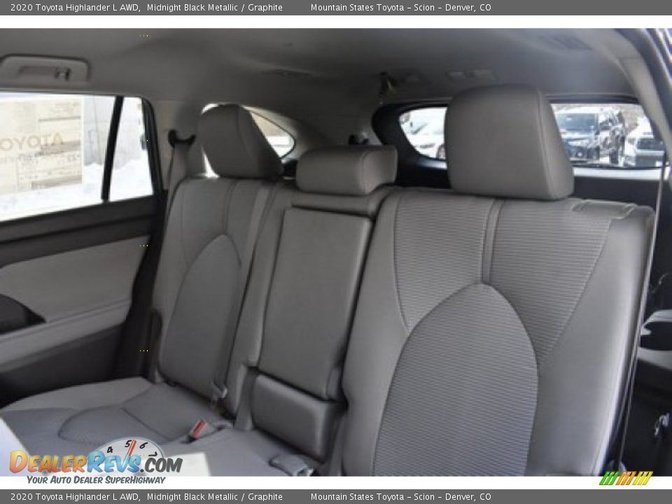 2020 Toyota Highlander L AWD Midnight Black Metallic / Graphite Photo #9