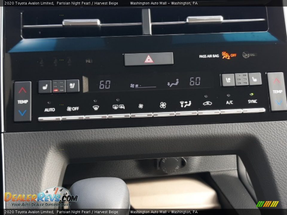 2020 Toyota Avalon Limited Parisian Night Pearl / Harvest Beige Photo #13