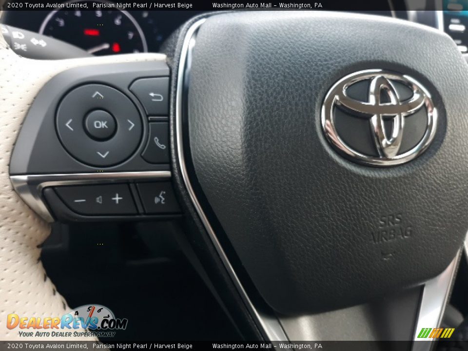 2020 Toyota Avalon Limited Parisian Night Pearl / Harvest Beige Photo #14