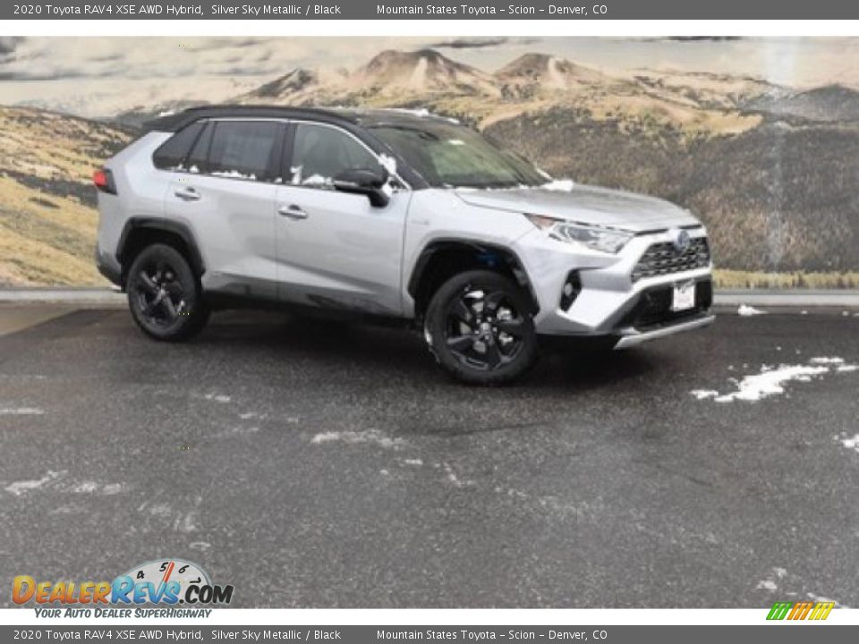 2020 Toyota RAV4 XSE AWD Hybrid Silver Sky Metallic / Black Photo #1