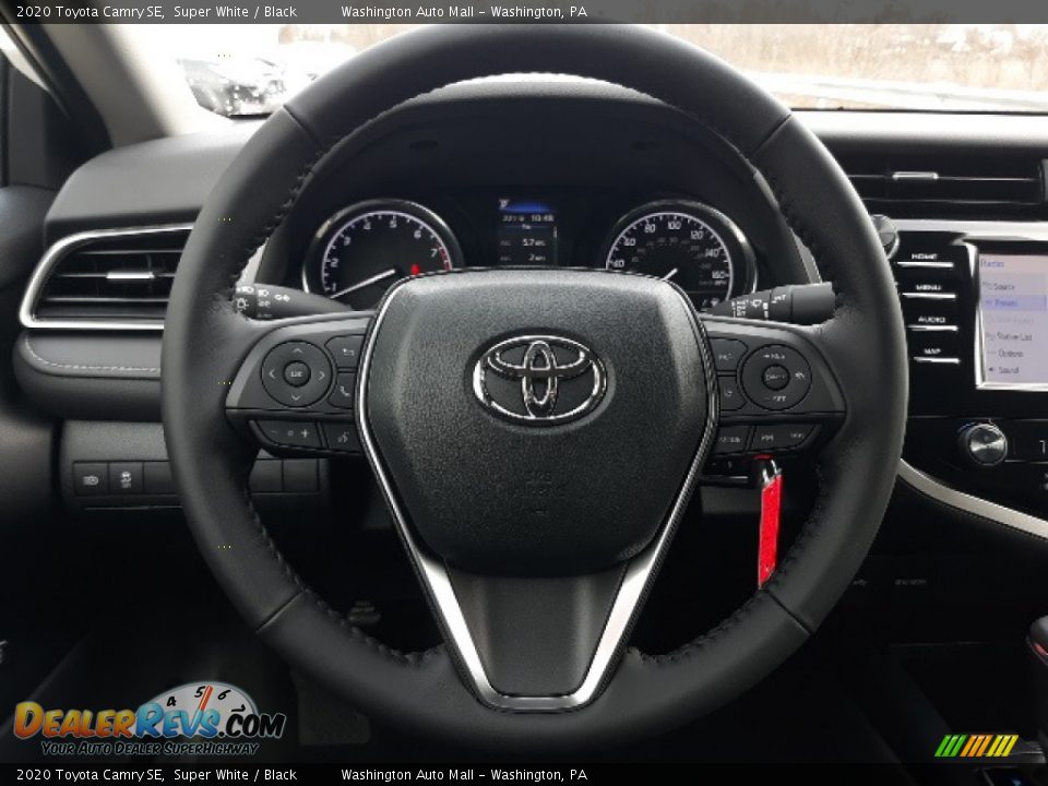 2020 Toyota Camry SE Super White / Black Photo #4