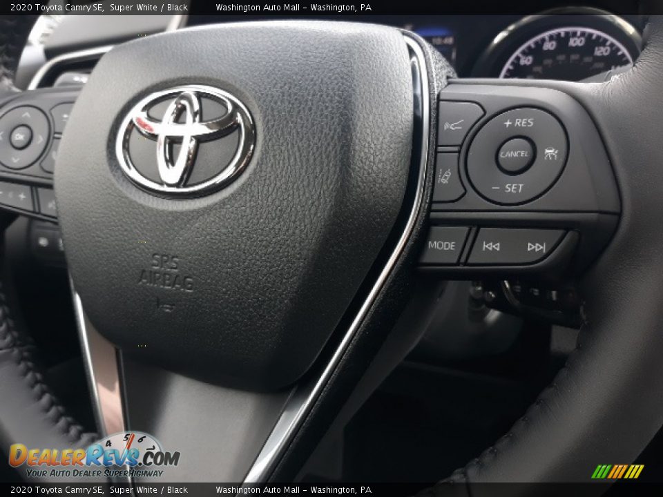 2020 Toyota Camry SE Super White / Black Photo #6
