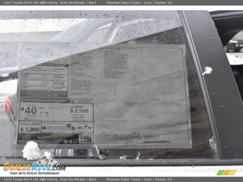 2020 Toyota RAV4 XSE AWD Hybrid Silver Sky Metallic / Black Photo #11