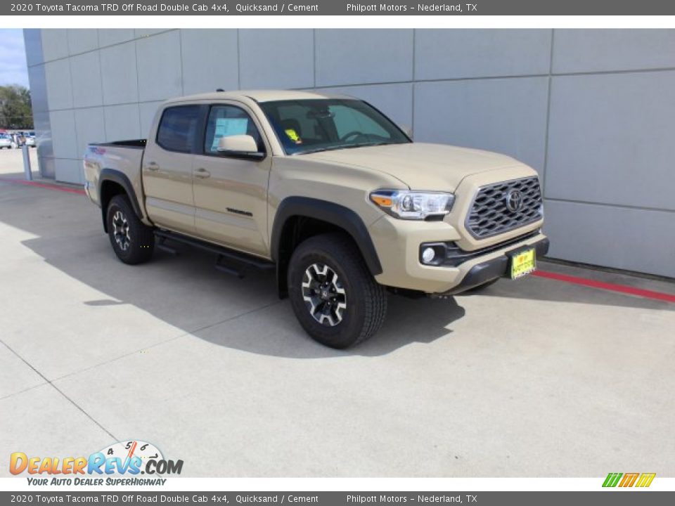 2020 Toyota Tacoma TRD Off Road Double Cab 4x4 Quicksand / Cement Photo #2
