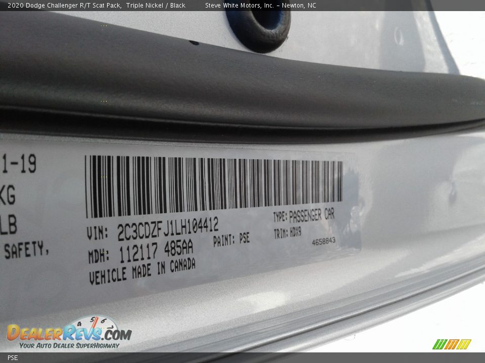 Dodge Color Code PSE Triple Nickel