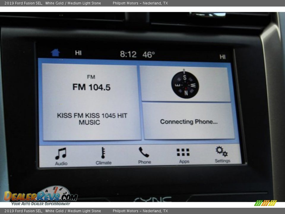 2019 Ford Fusion SEL White Gold / Medium Light Stone Photo #17