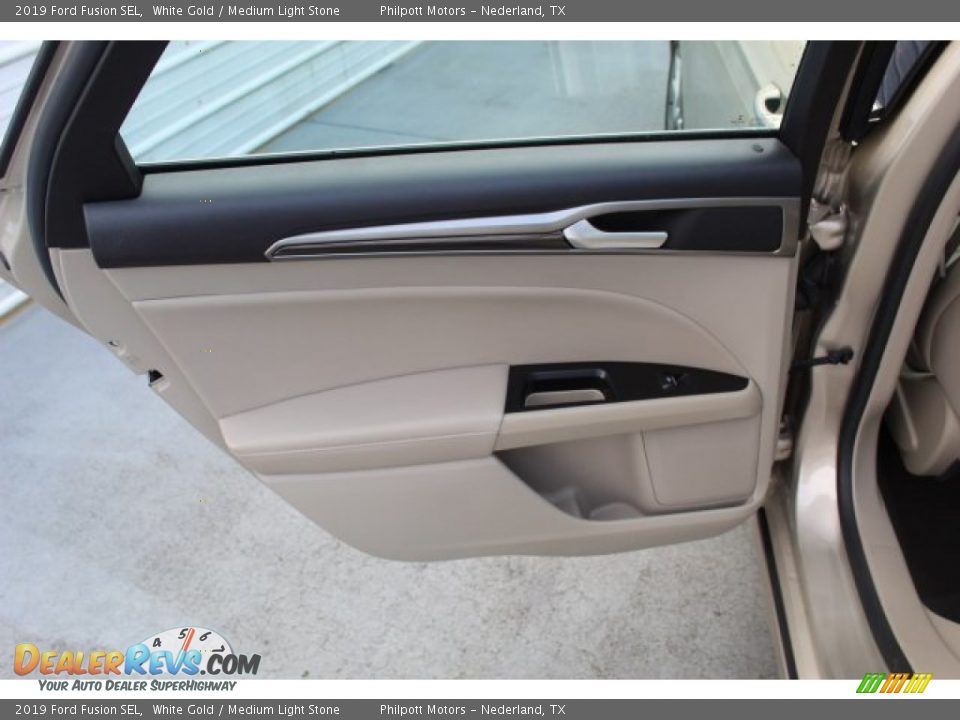 2019 Ford Fusion SEL White Gold / Medium Light Stone Photo #21