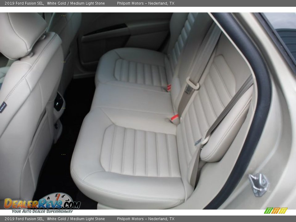 2019 Ford Fusion SEL White Gold / Medium Light Stone Photo #22