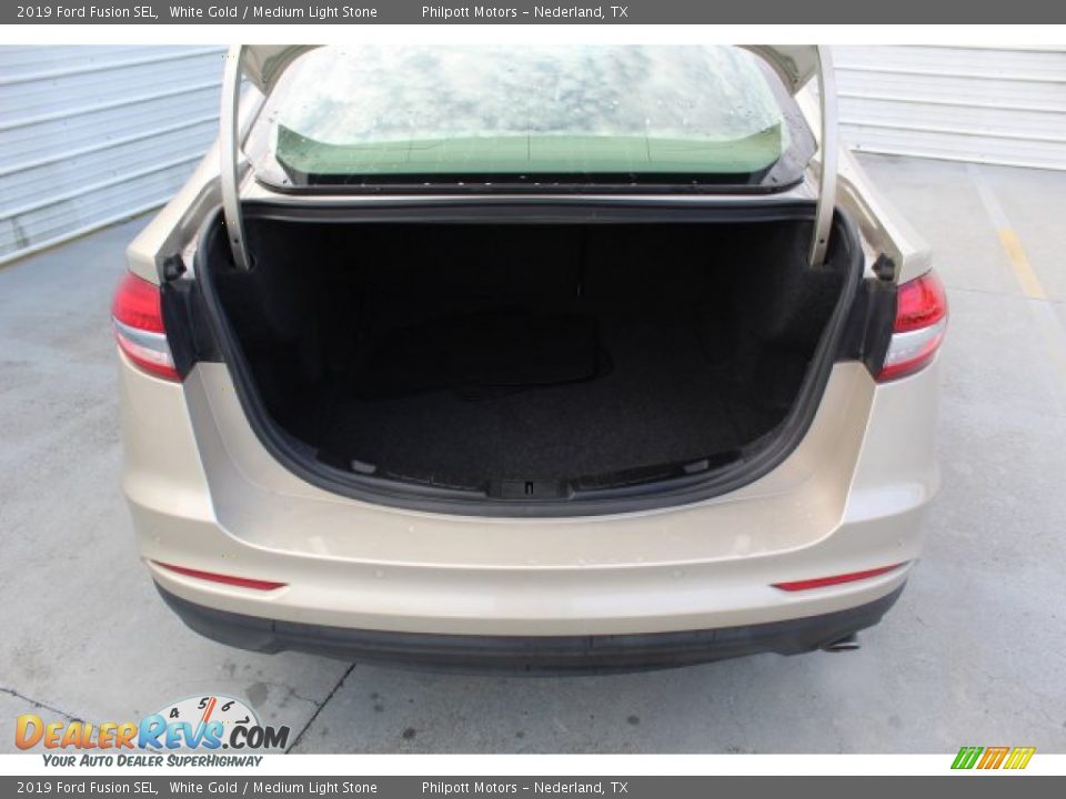 2019 Ford Fusion SEL White Gold / Medium Light Stone Photo #25